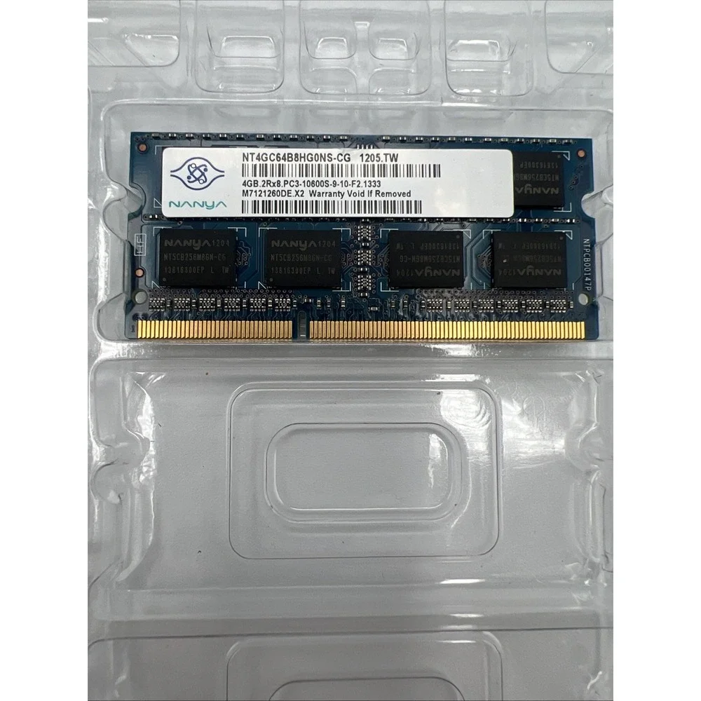 NANYA 4GB 2Rx8 PC3-10600S-9-10 F2 1333‎ NT4GC64B8HG0NS-CH Laptop Memory